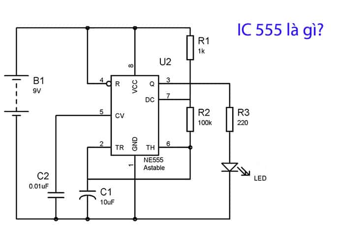 IC 555 là gì? Cấu tạo và nguyên lý hoạt động của IC 555 (MỚI 2022)